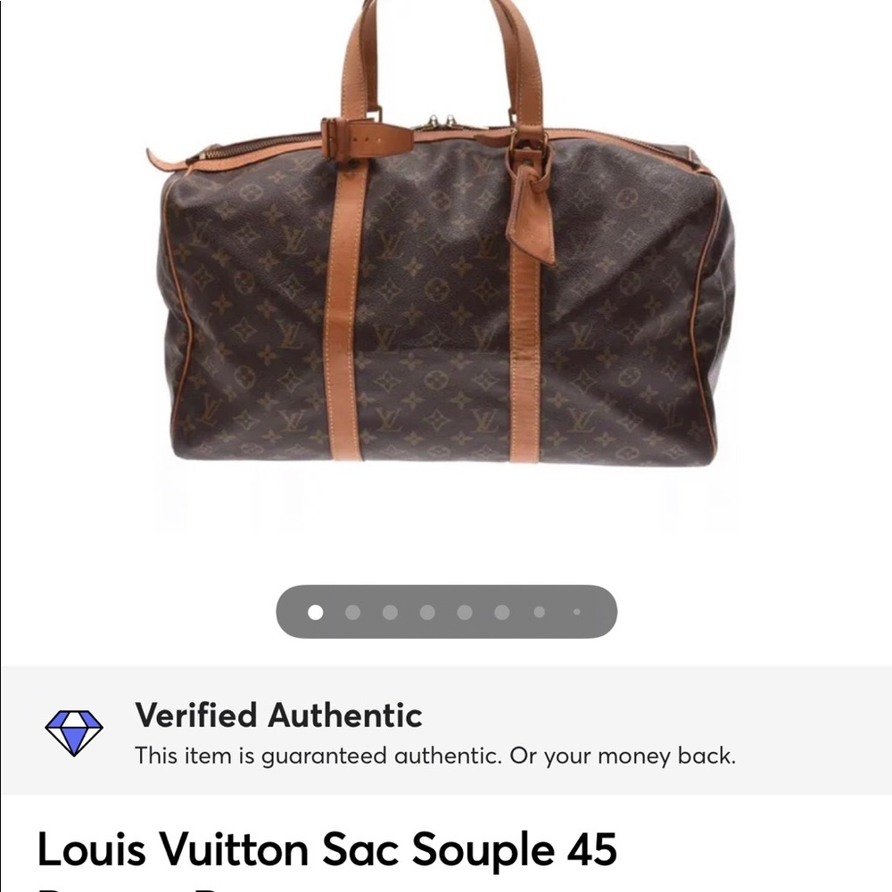 Louis Vuitton Monogram Sac Souple 45 Boston Bag